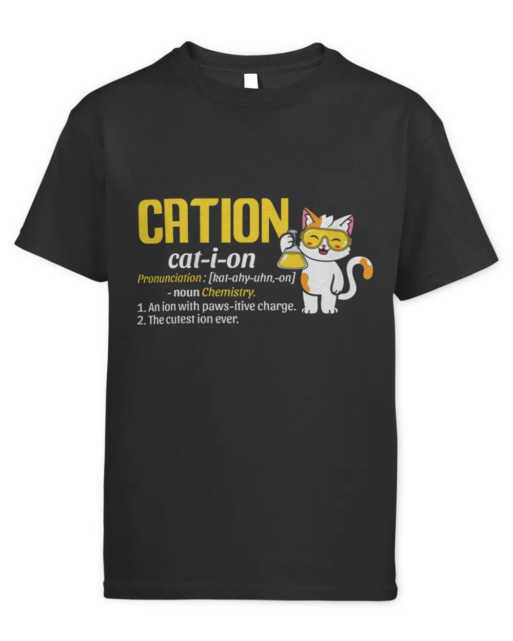 Cation Cute Science Cat Pawsitive