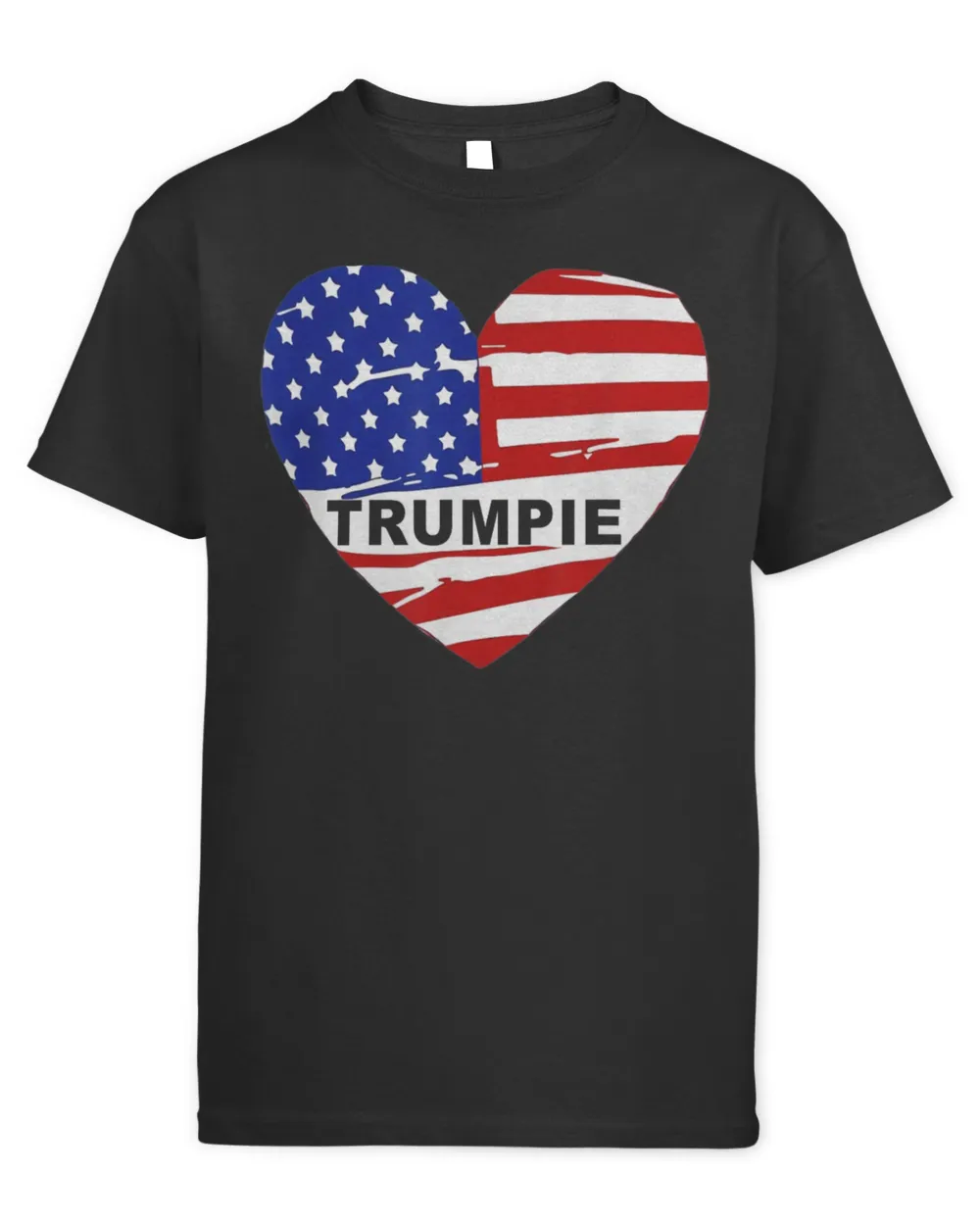 Trumpie Anti Biden Rally Wear US Flag Heart Vintage Shirt