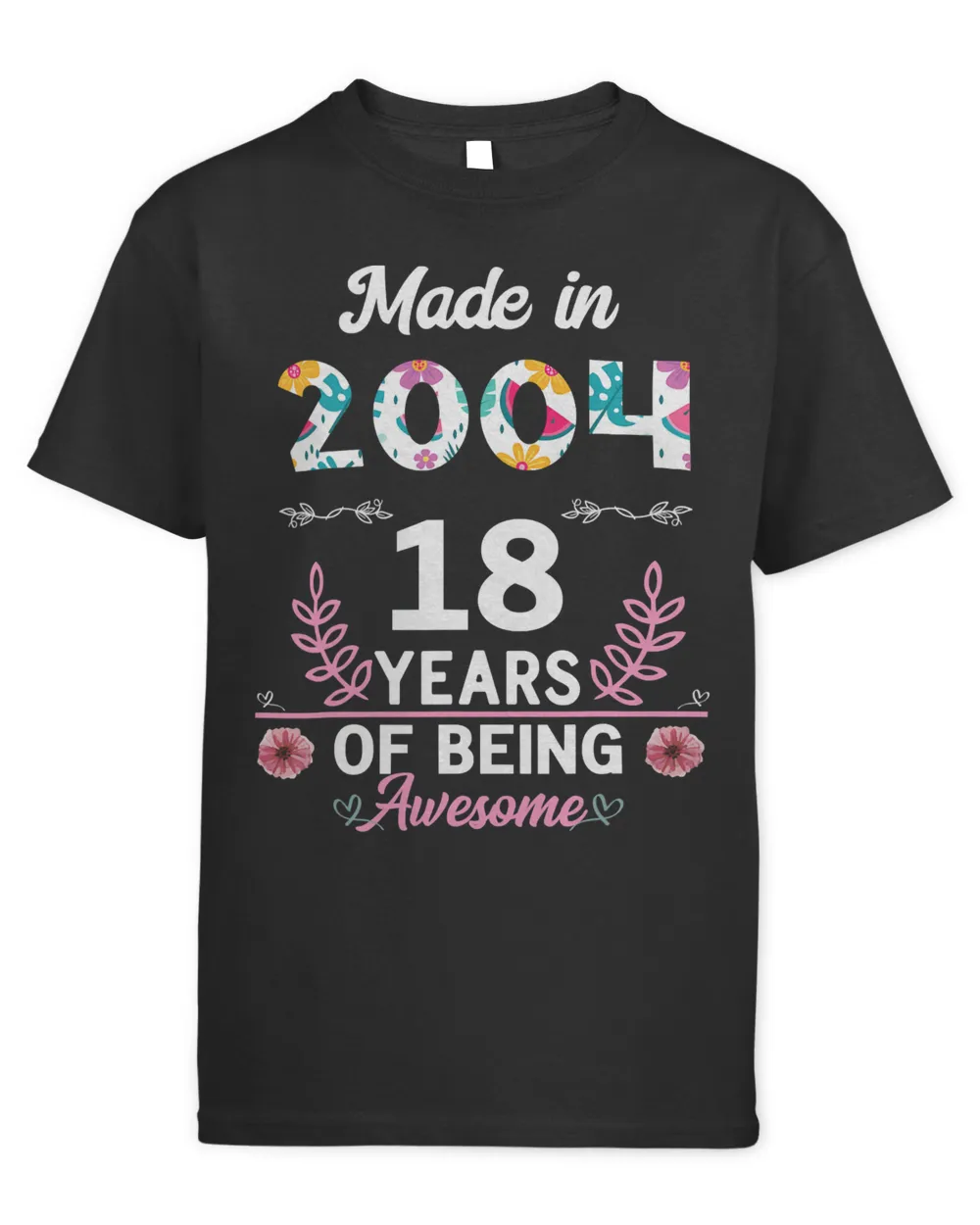 18 Years Old Gifts 18th Birthday Born in 2004 Women Girls
