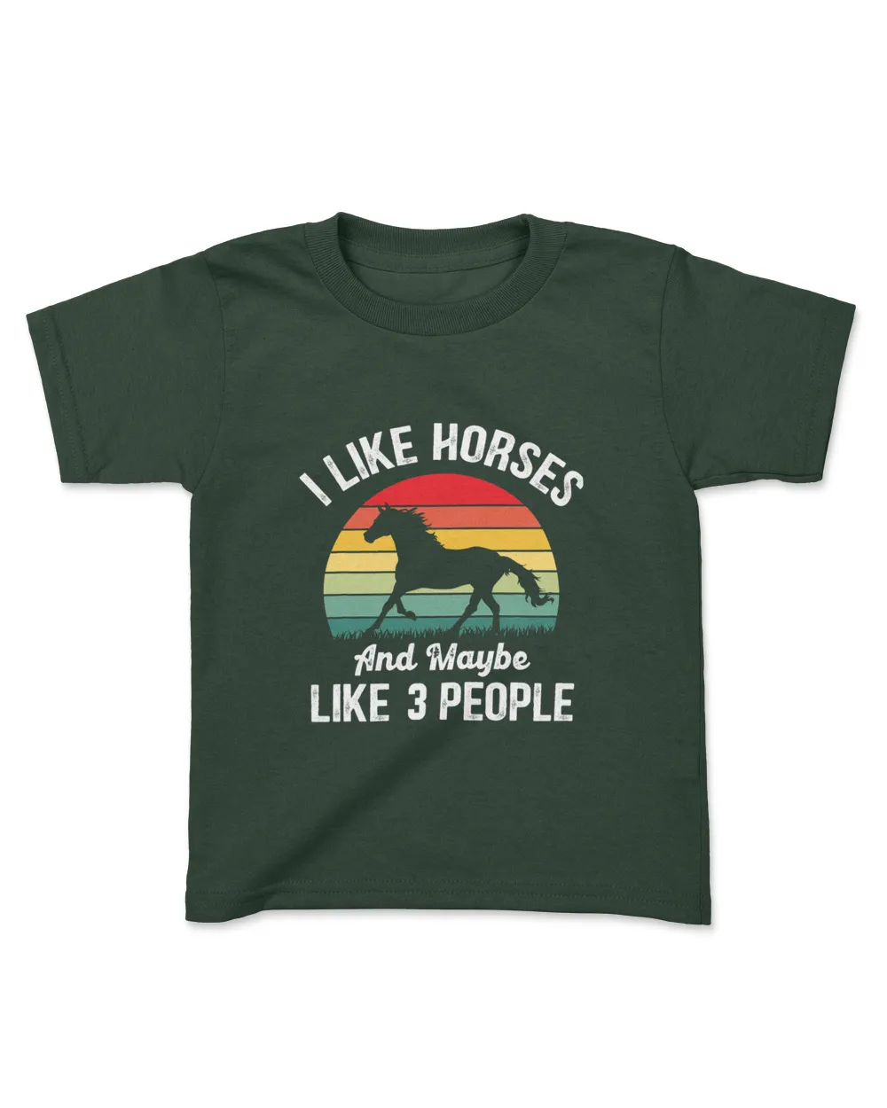 I like Horses and maybe 3 people funny vintage