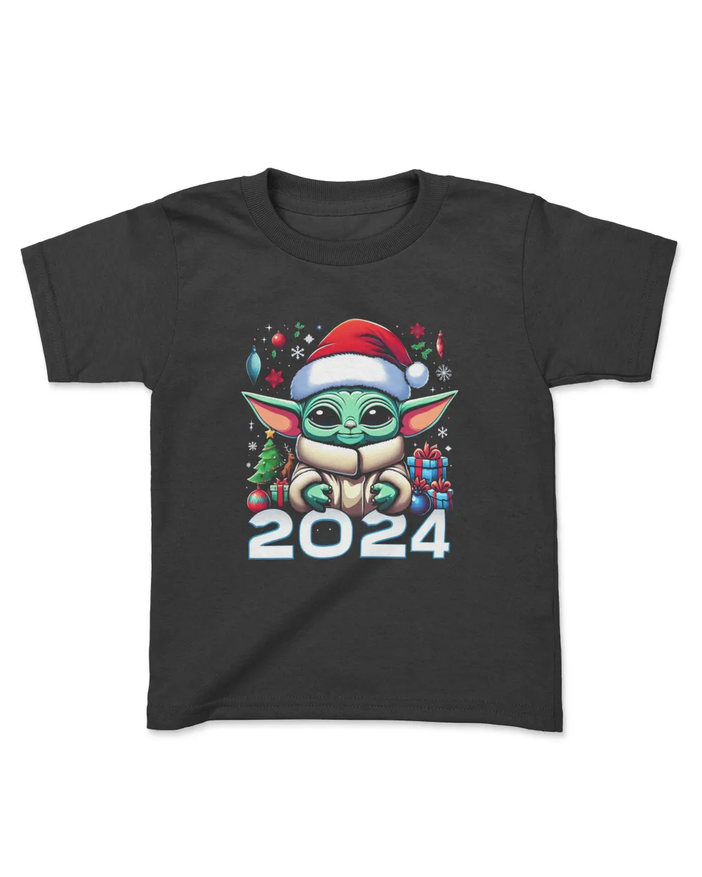 Baby Yoda 2024 Kids Standard T-Shirt black xs