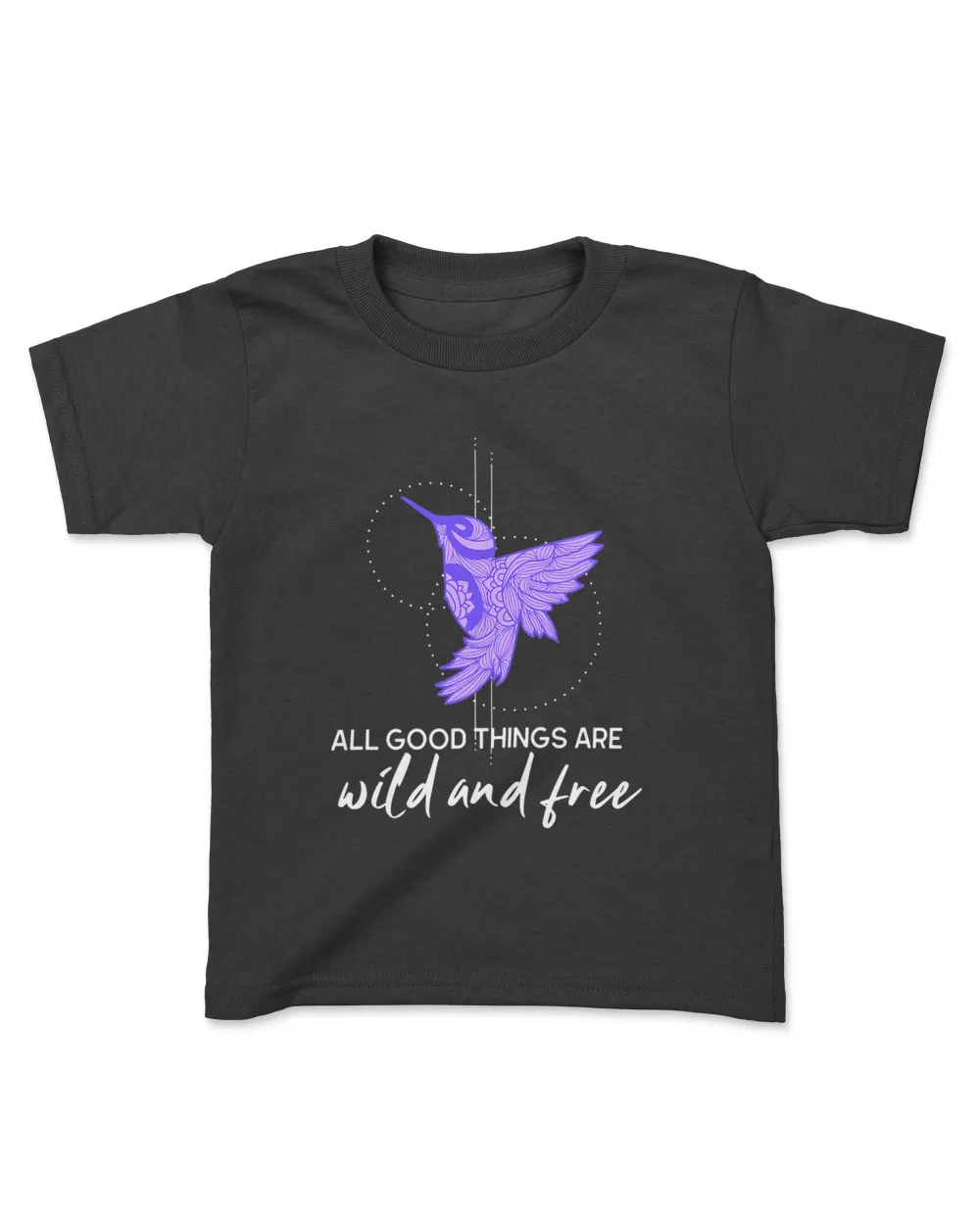 All Good Things Are Wild 2Free Modern Hummingbird Art