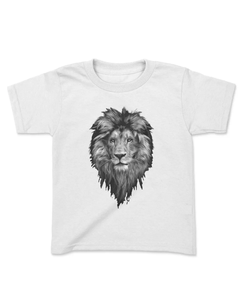 Lions head pierces the middle of the chest cool. Kids Standard T-Shirt white xs