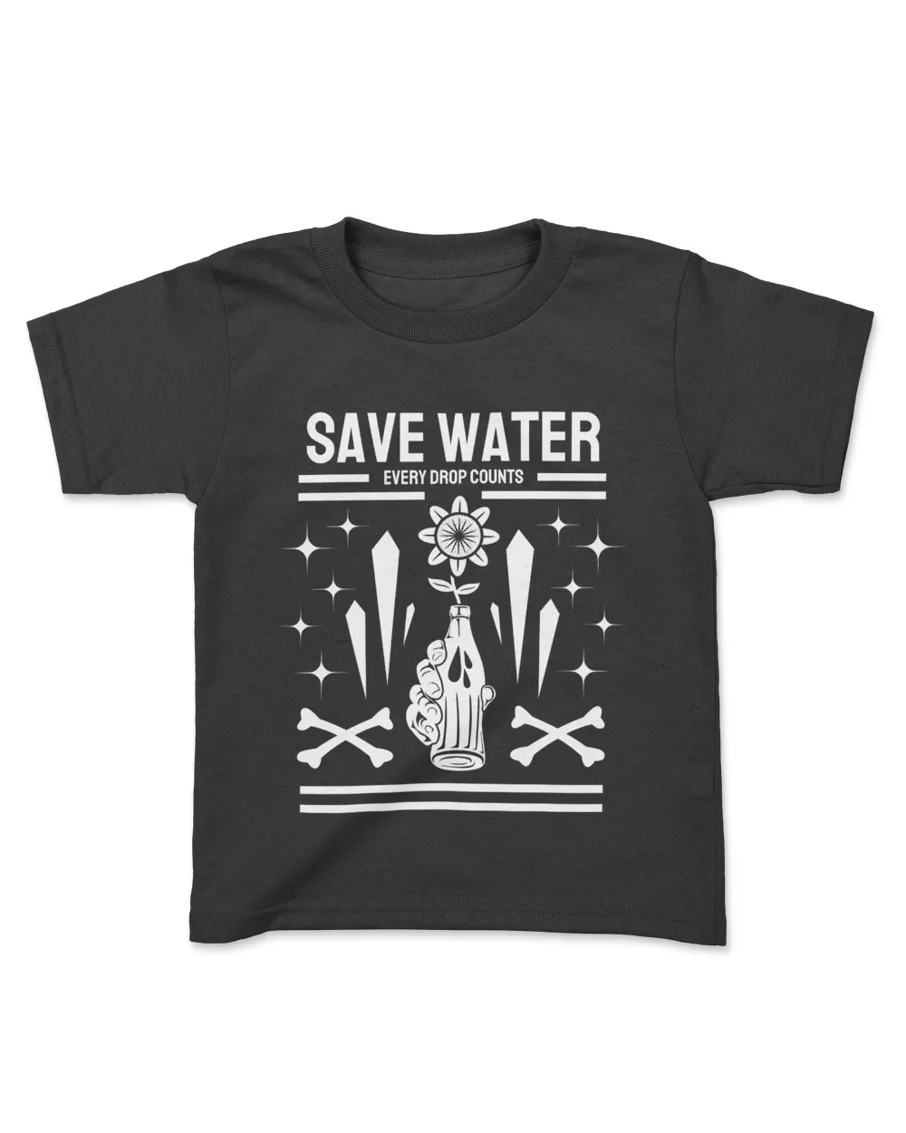Save Water Every Drop Counts (Earth Day Slogan T-Shirt)