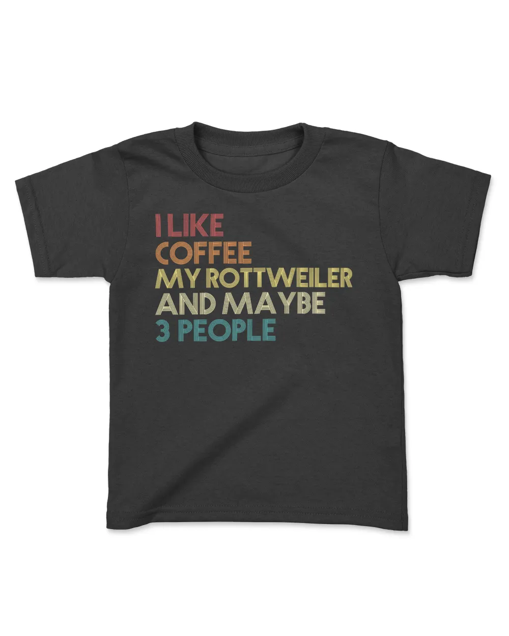 Rottweiler Dog Owner Coffee Lovers Quote Gift Vintage Retro Sweatshirt