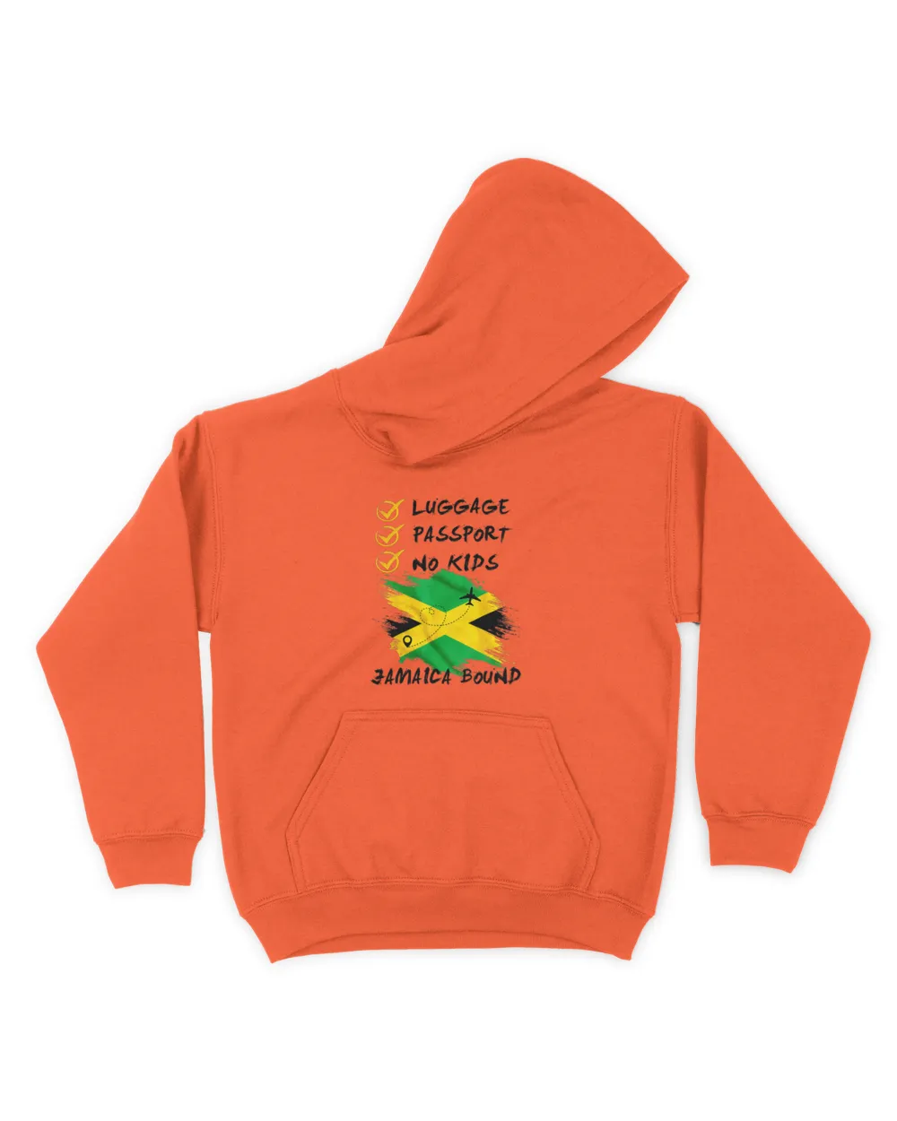 Luggage Passport No Kids Jamaica Travel Vacation Outfit