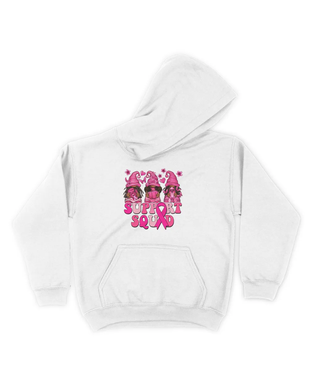 Breast Cancer Awareness Shirt For Women Gnomes Support Squad Shirt