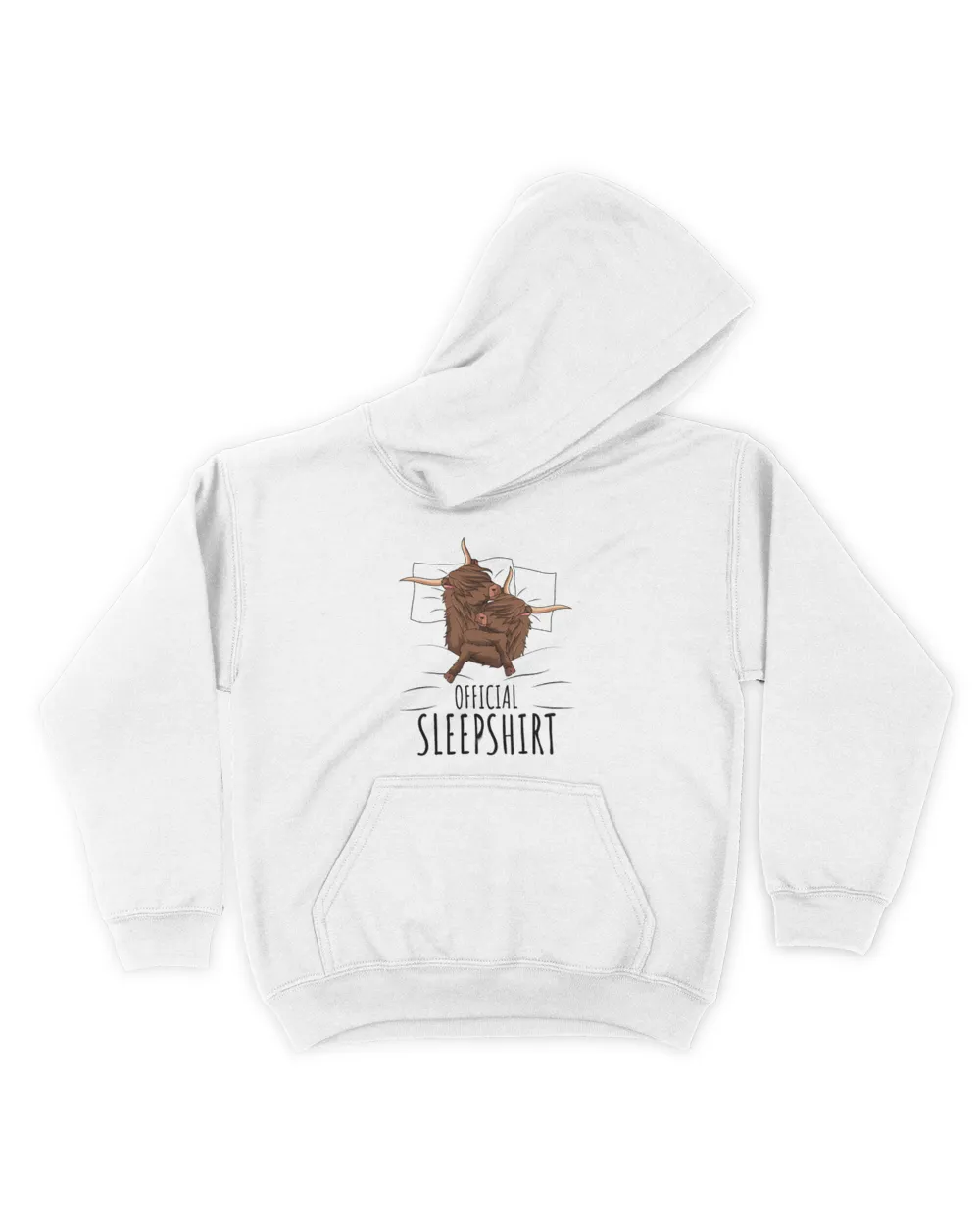 Sleeping Highland Cow Farmer Official Sleepshirt