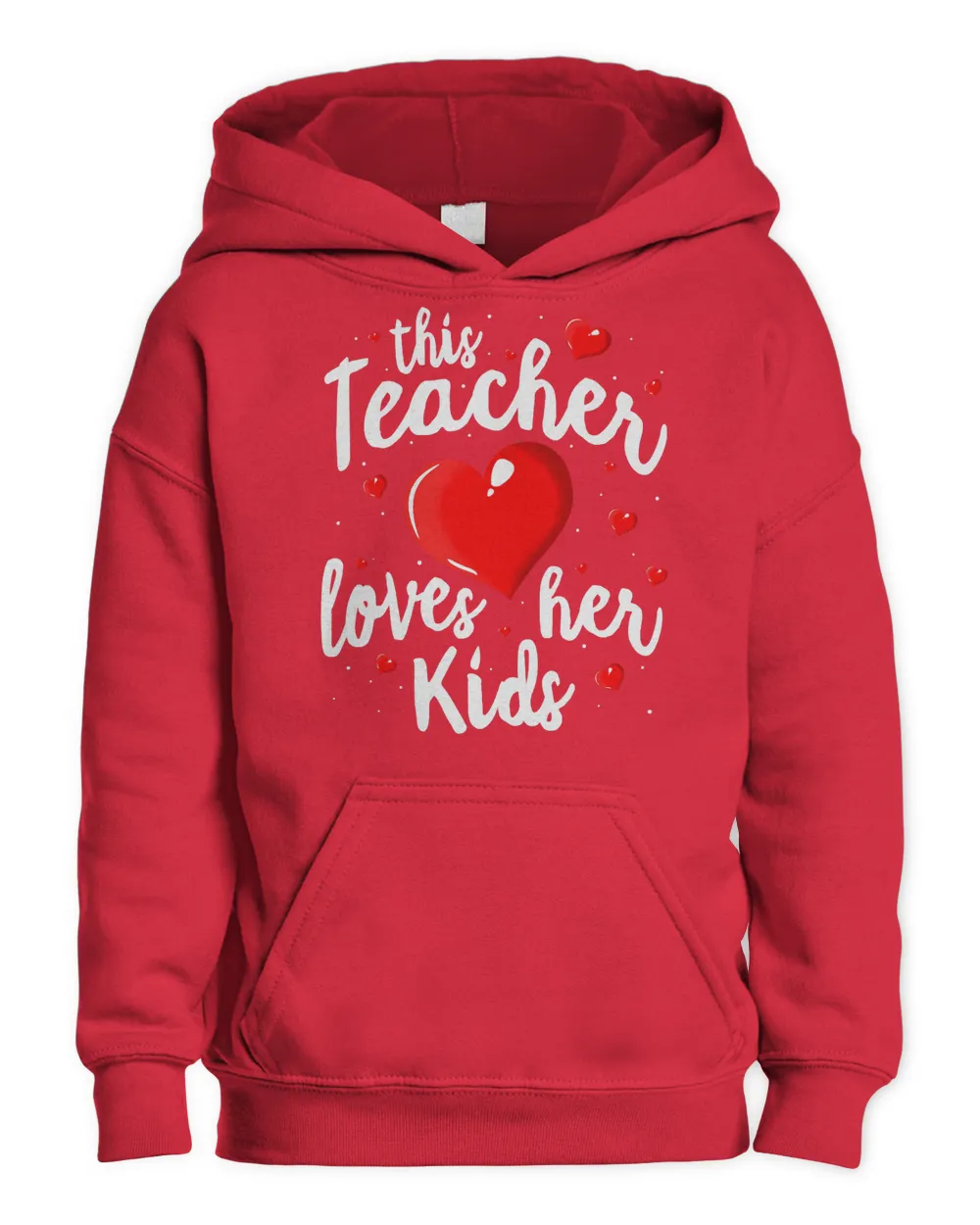 Teacher Valentines Day Shirt This Teacher Loves Her Kids T-Shirt