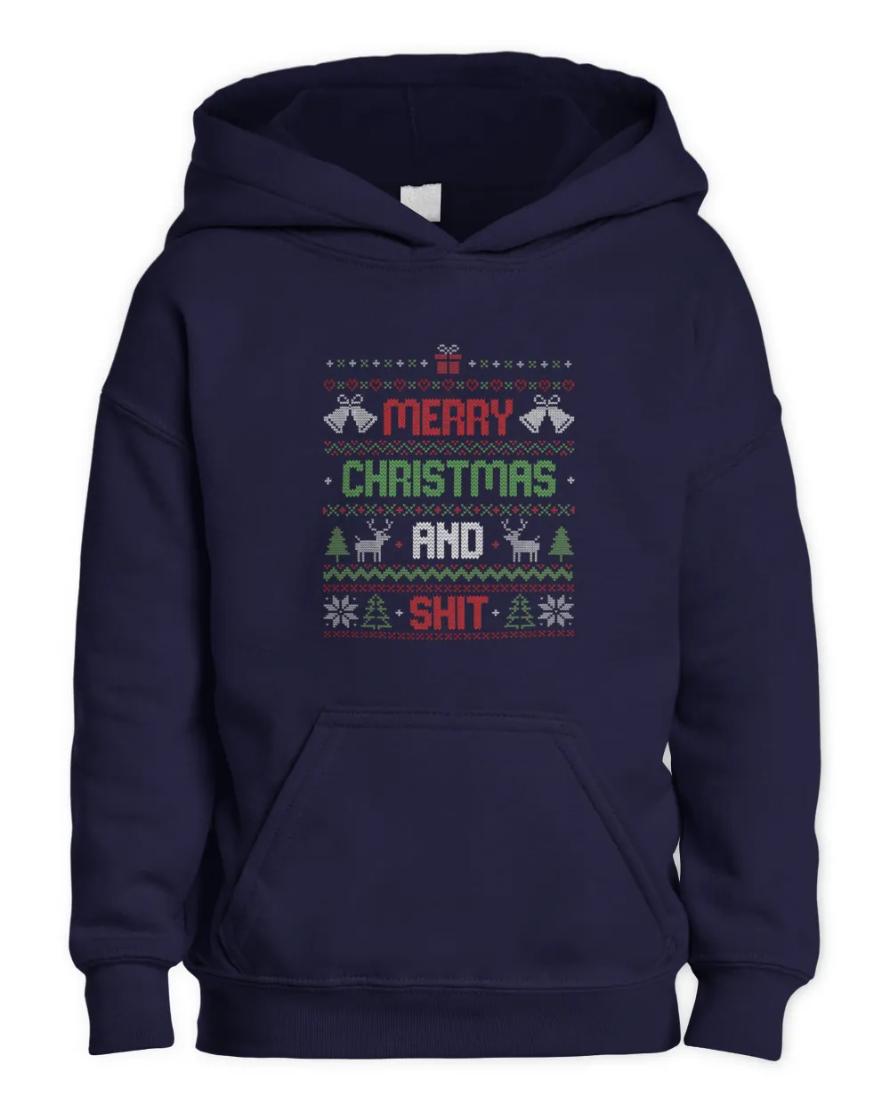 Merry Christmas And Sh!t Funny Christmas Ugly Sweater 295