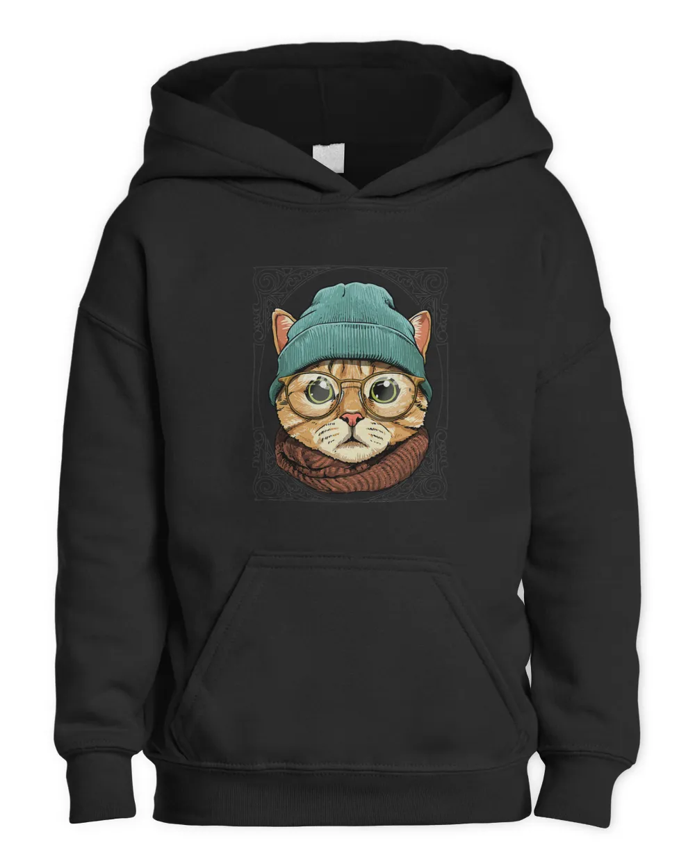 Hipster Cat With Glasses Feline Kitten Lover 579