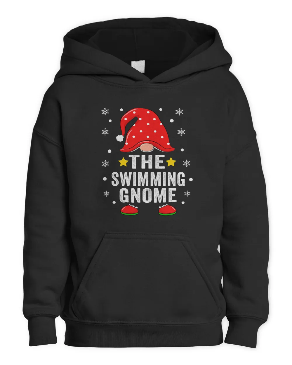 Swimming Gnome Christmas Family Pajamas Matching Swimming