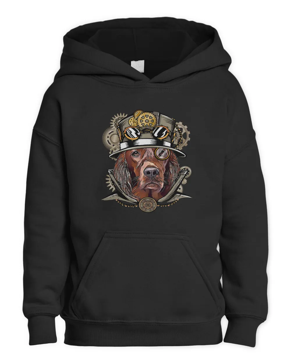 Irish Setter Dog Medieval Victorian Gothic Steampunk