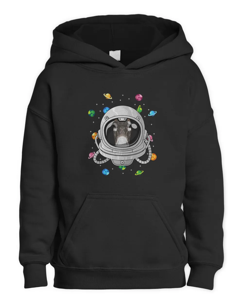 Donkey Astronaut Animal Deep In Space Cosmic Universe