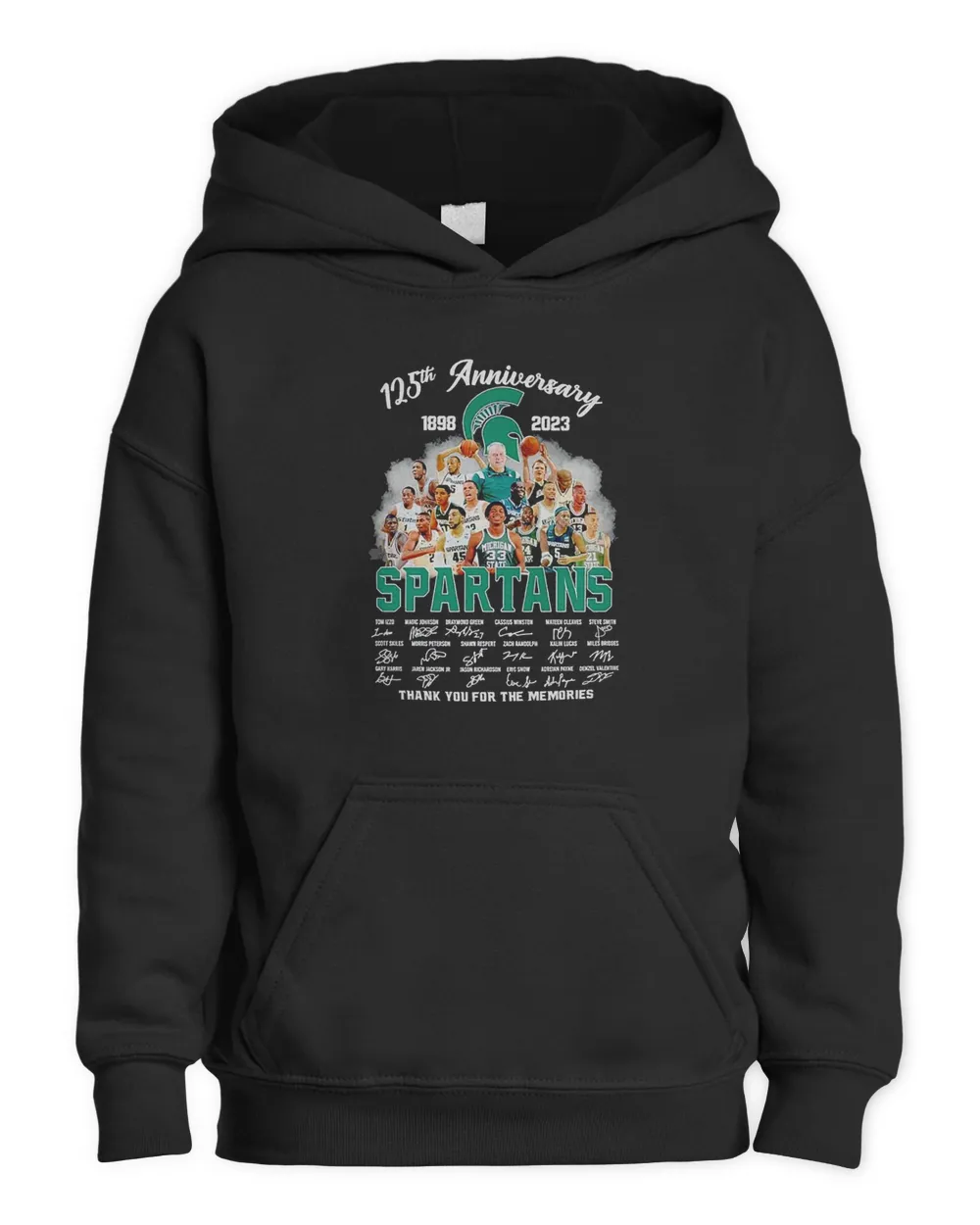 125th Anniversary 1898 – 2023 Spartans Thank You For The Memories T Shirt Kids Pullover Hoodie __black 