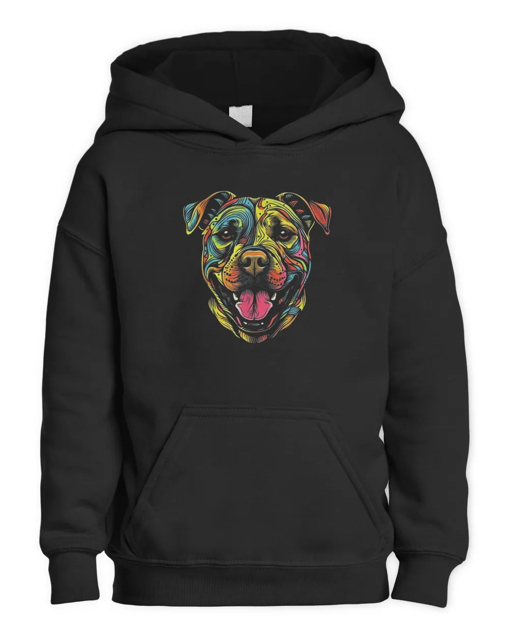Pit Bull Mom Dog Lover Colorful Artistic