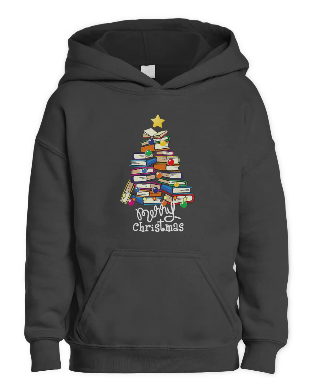 Merry Christmas Book Tree Librarian Bookworm Book 76