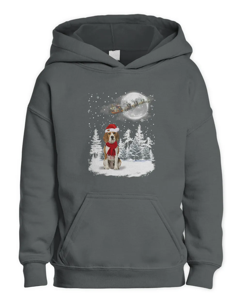 Bealge Dog Under Moonlight Snow Christmas Pajama 285