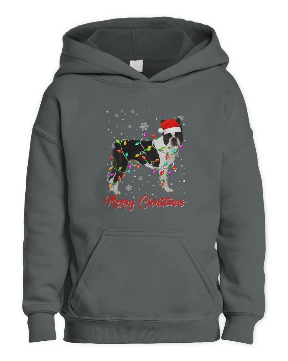 Merry Christmas Lights Boston Terrier Dog Funny Dog Lover 228