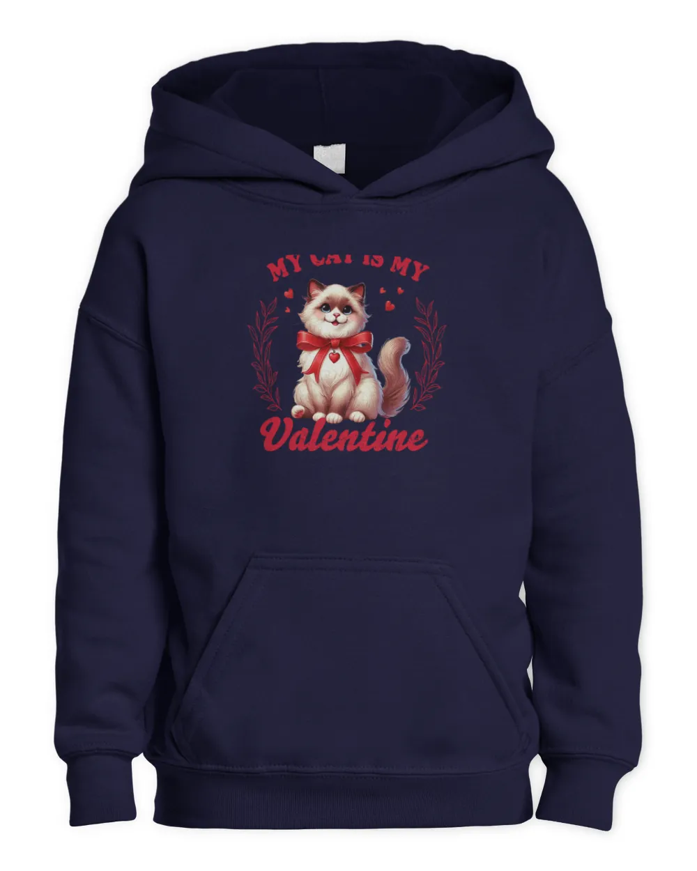 Valentine's Day Cat Lover Design Cat is My Valentine Long Sleeve