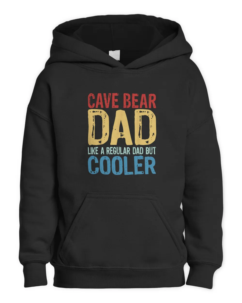 Mens Cave Bear Dad Like a Regular Dad but Cooler