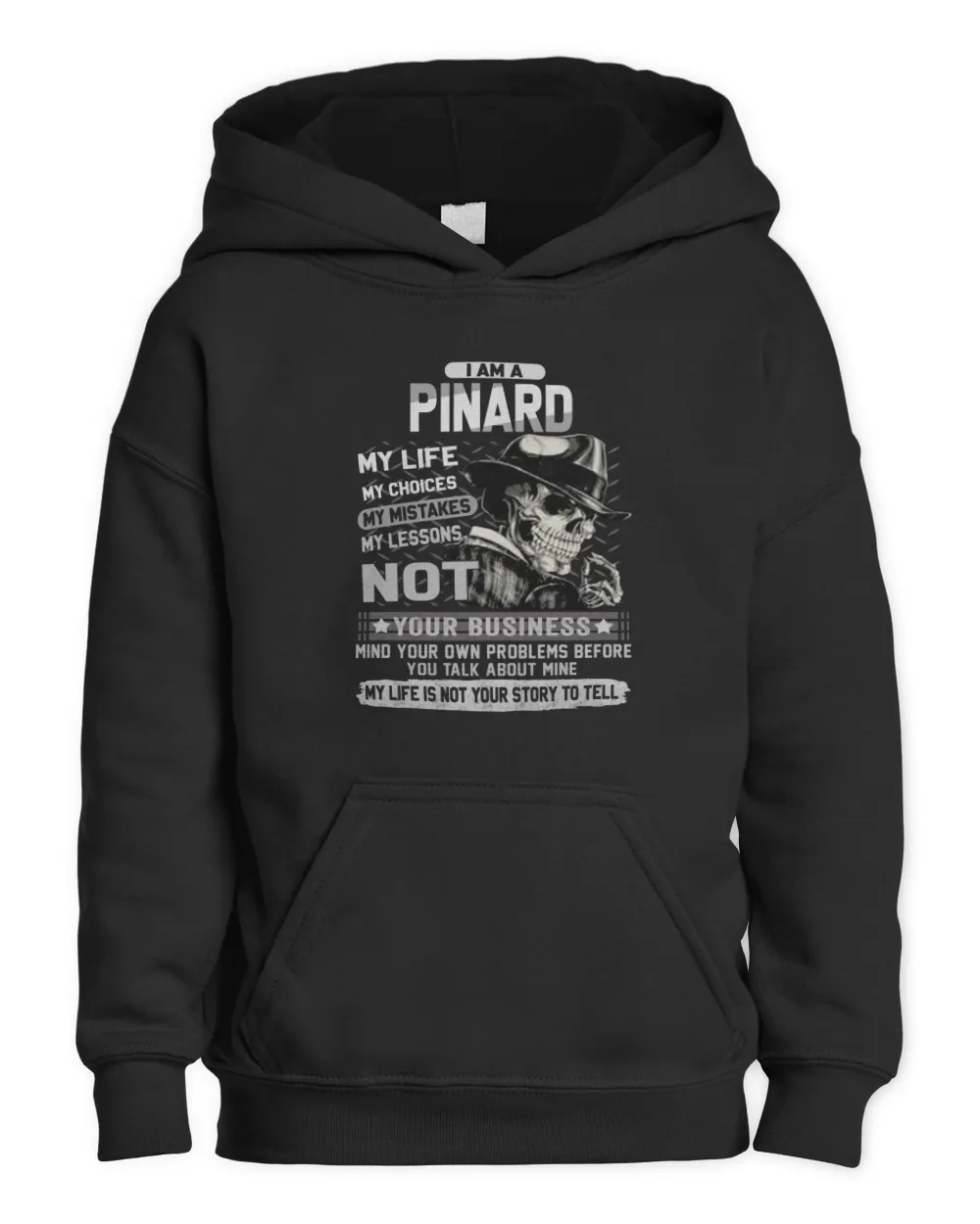 USL-31-Pinard Kids Pullover Hoodie black xs