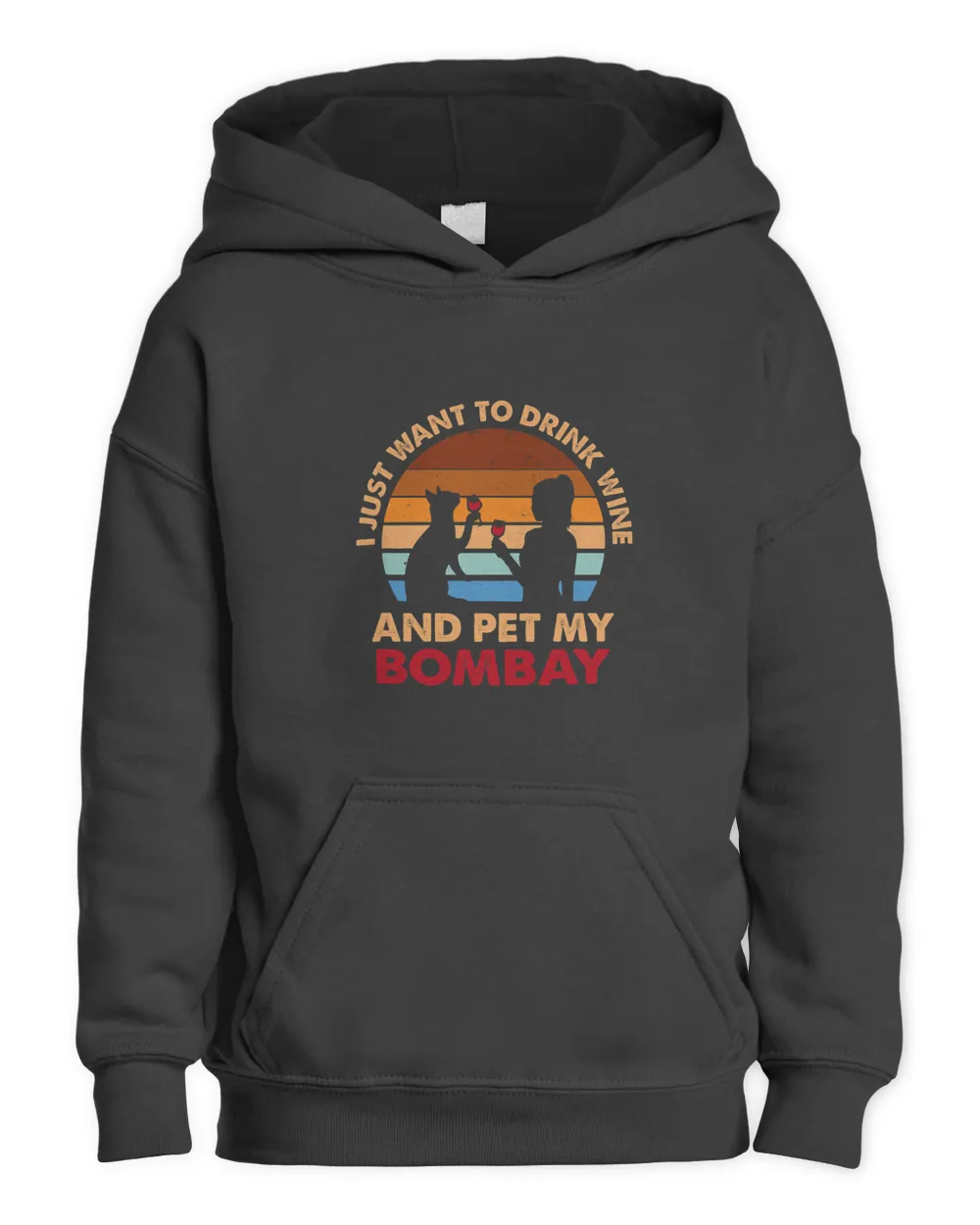 Drink Wine and Pet My Bombay Cat Funny Dog Mom Humor Fur Mom