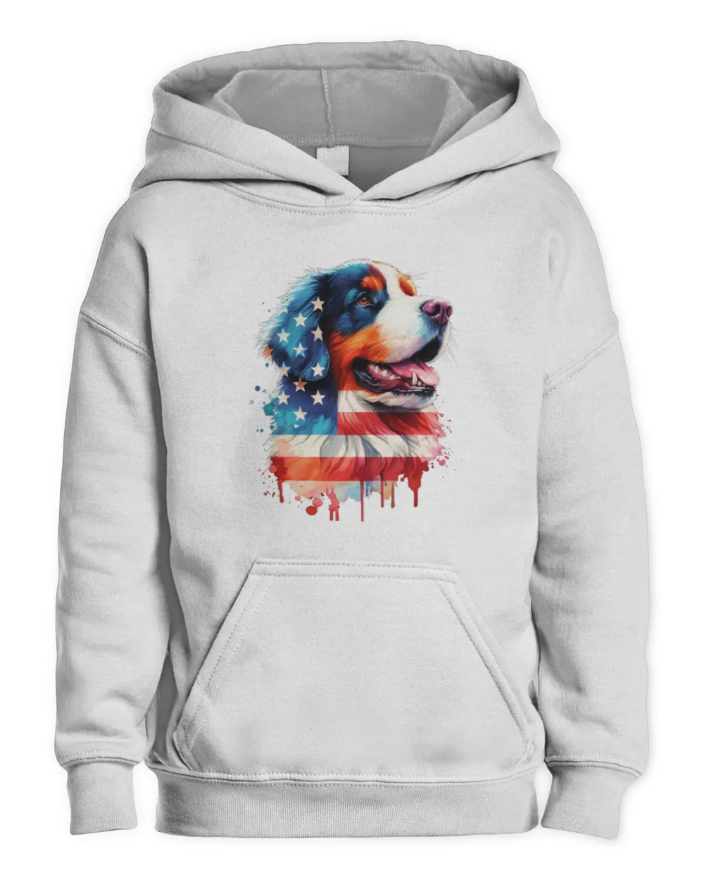 Border Collie 3 Kids Pullover Hoodie white xs