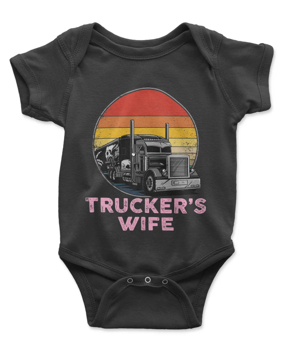 Trucker Trucker's Wife Retro Truck Driver