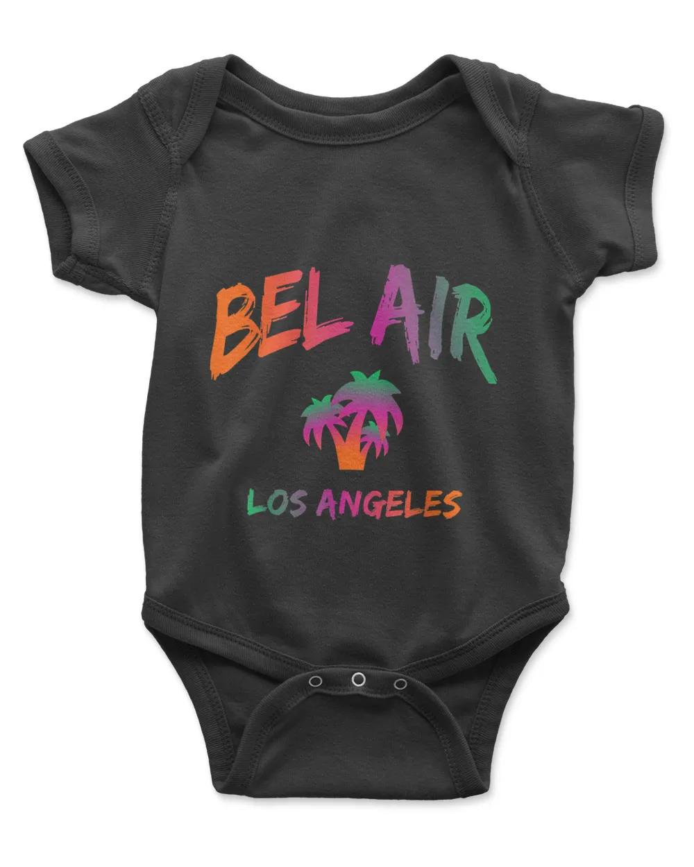 Bel Air Los Angeles California Tie Dye Text Classic T-Shirt