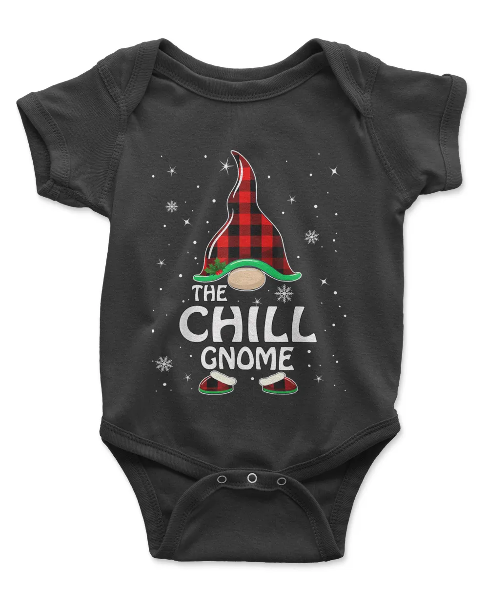 Chill Gnome Buffalo Plaid Matching Family Christmas Pajama