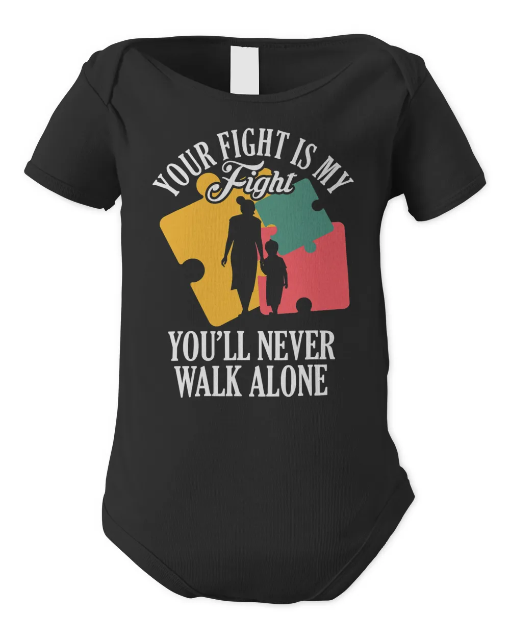 Your Fight My Fight Autism Awareness Mother Son Daughter T-Shirt