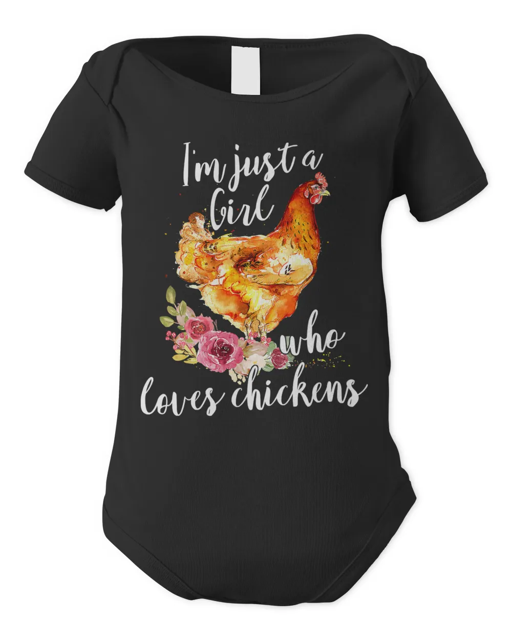 just a girl who loves chickens flower chicken