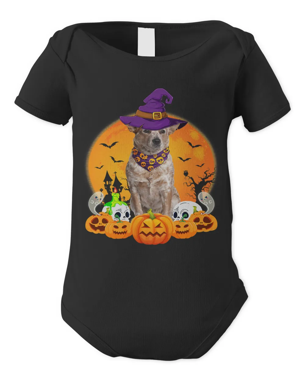 Australian Cattle Witch Pumpkin Dog Lover Funny 192