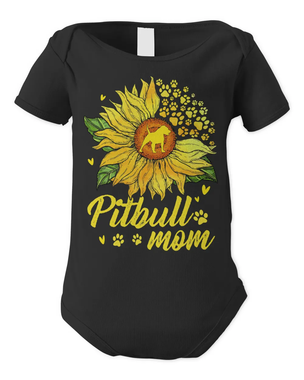 Pitbull Lover Dog Womens Sunflower Pitbull Mom Dog Lover 265 Pitbulls