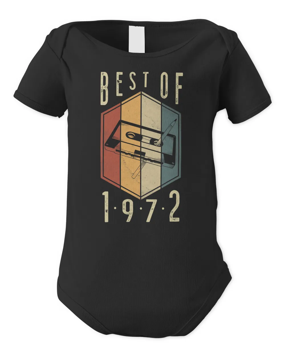 Best Of 1972 50 Year Old Gifts Cassette Tape 50th Birthday T-Shirt