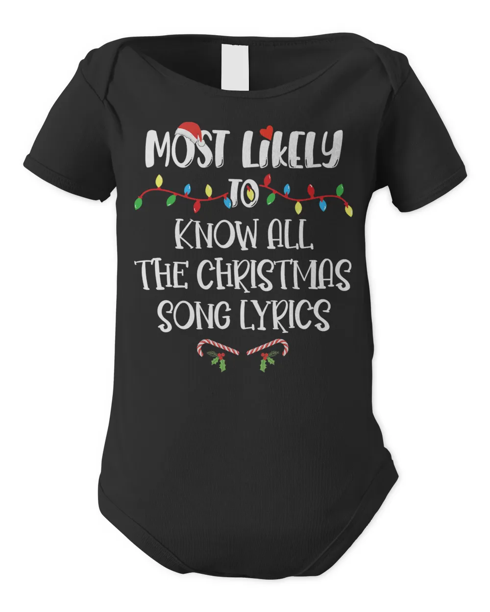 Most Likely To Christmas Know All The Christmas Song Lyrics T-Shirt