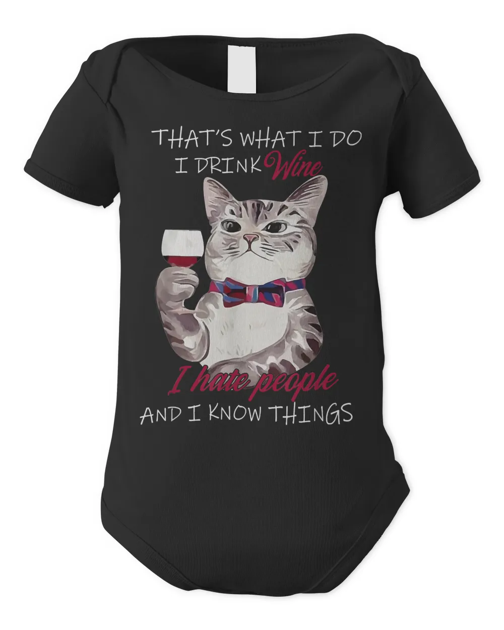 ThatS What I Do I Drink Wine I Hate People Cat Lover Gift 314 Cat