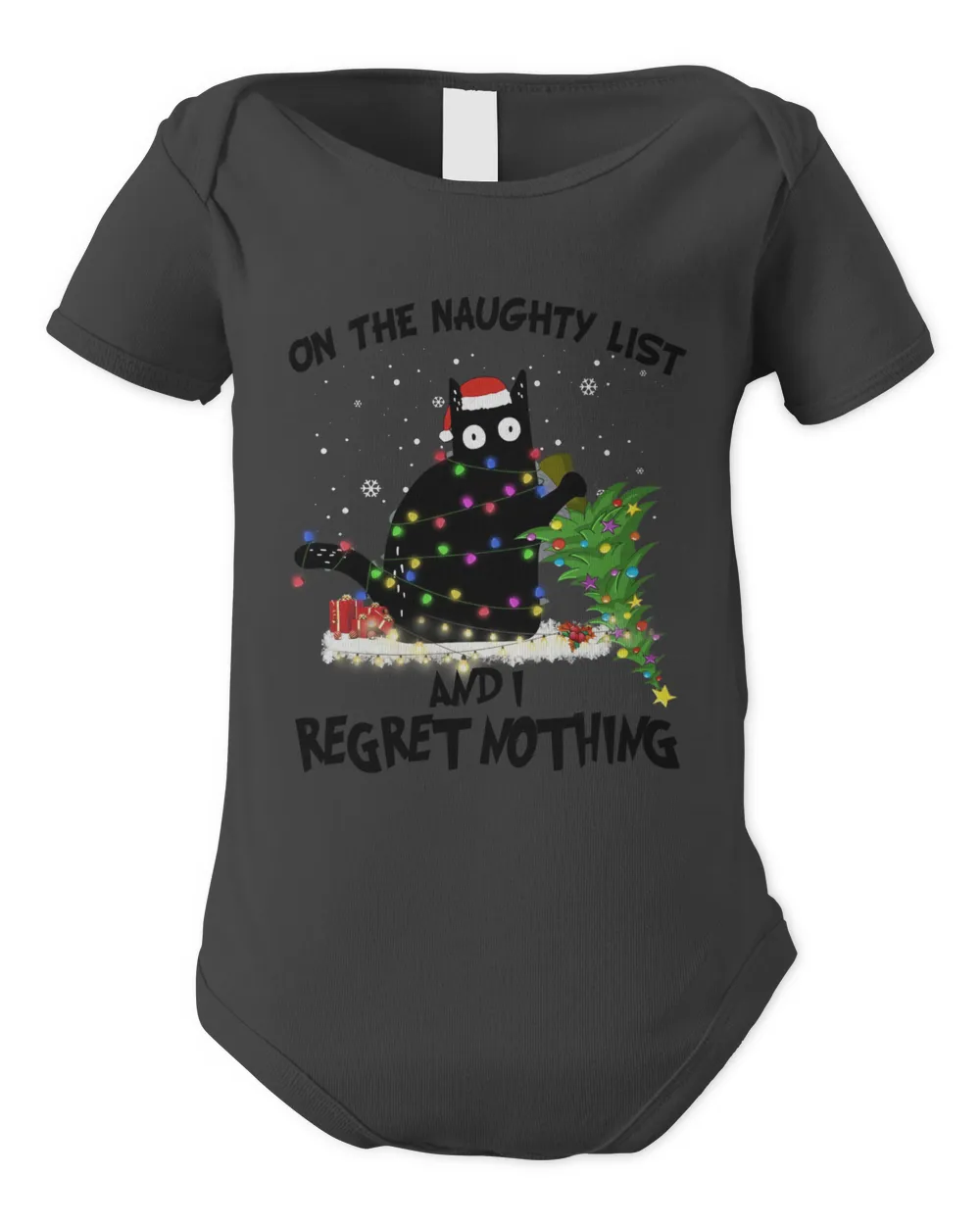Black Cat Kitty On The Naughty List And I Regret Nothing Kitten Cat