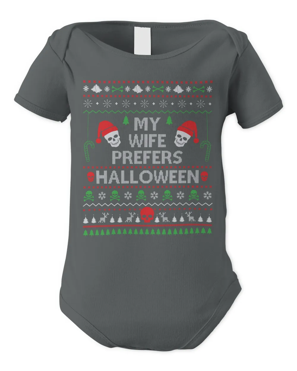 my Wife prefers Halloween christmas sweater