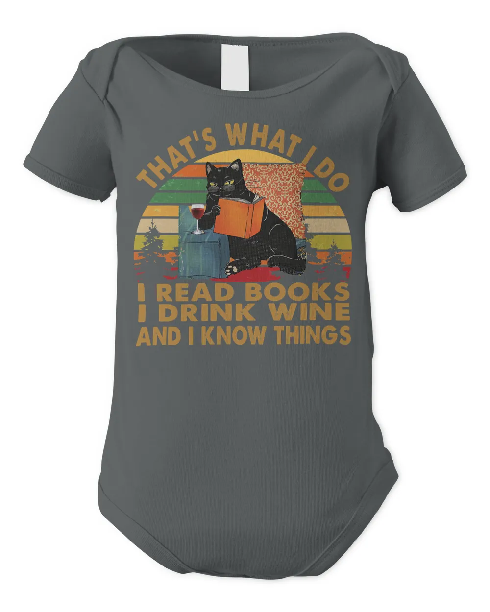 Thats What I Do I Read Books I Drink Coffee and I Know Things Vintage Cat Book Reader