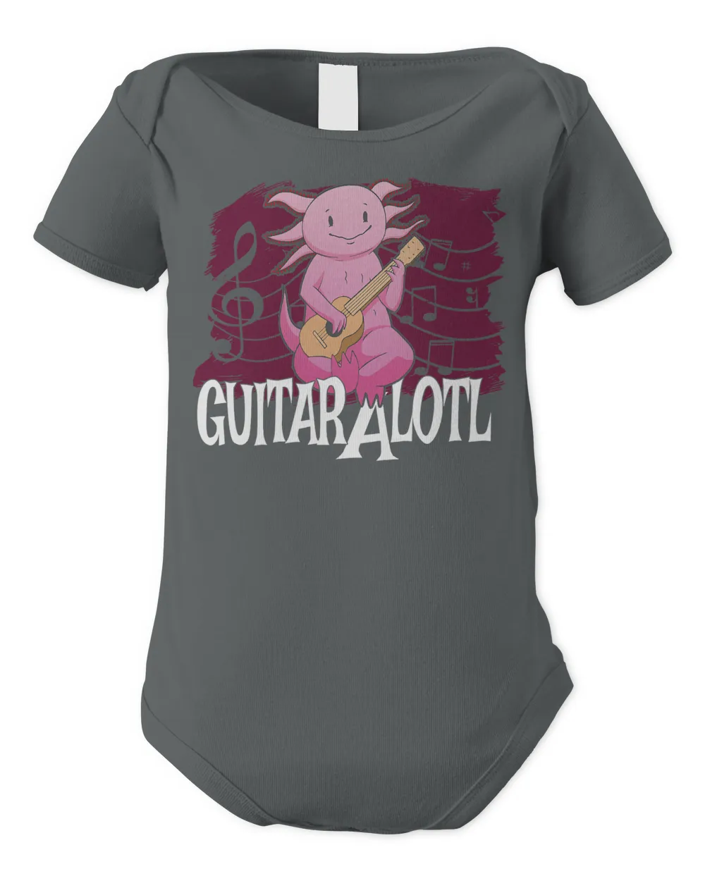 Axolotl Play Guitar with Notes and Melody 295