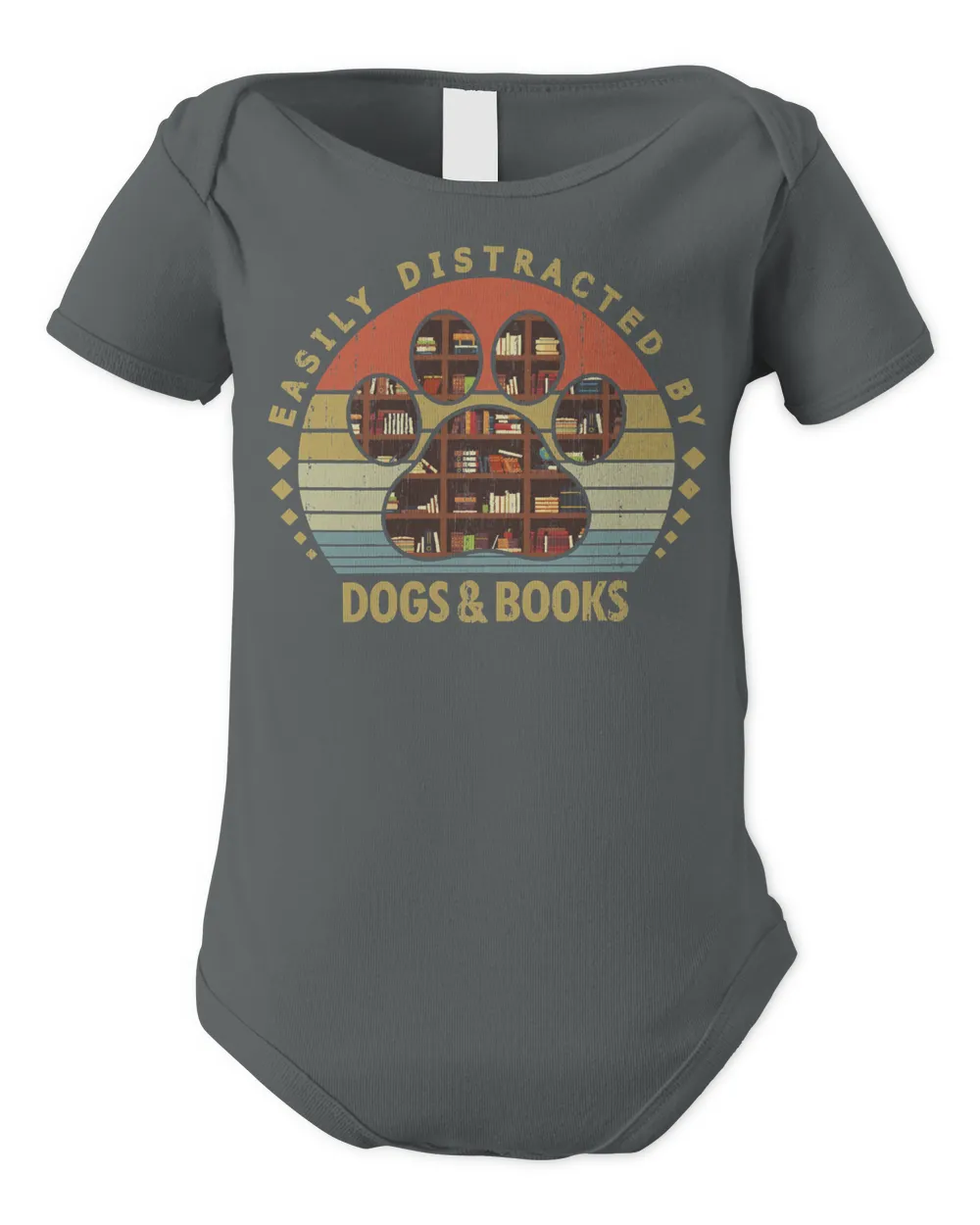 Book Reader Easily Distracted By Dogs And BooksGift for Book Lover Dog Lover 554 Reading Library