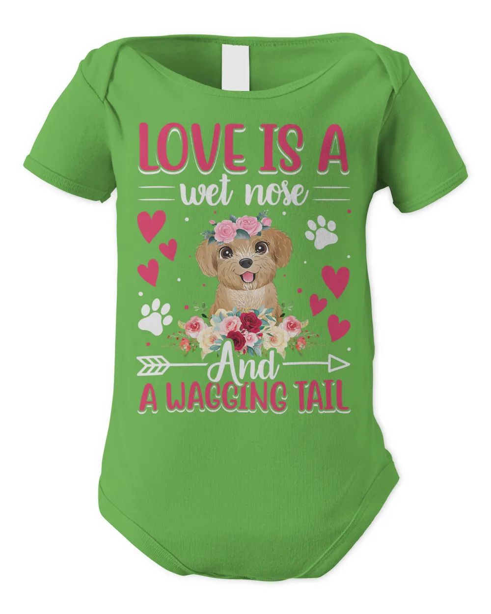 Poodle Love Is Wet Nose Wagging Tail Fun Dog Lover Graphic