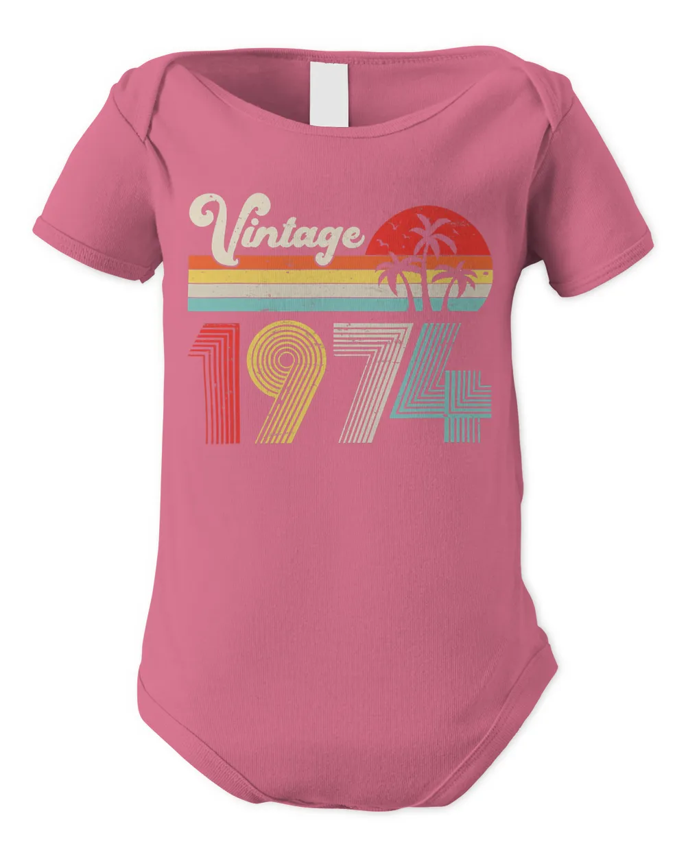 Vintage 1974 Birthday Party Men Women Retro Born In 1974 T-Shirt