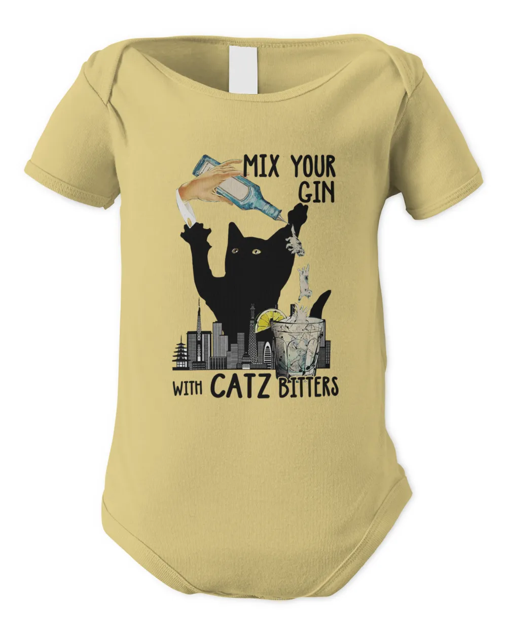 Black Cat Kitty Mix Gin With Catz Bitters Kitten Cat