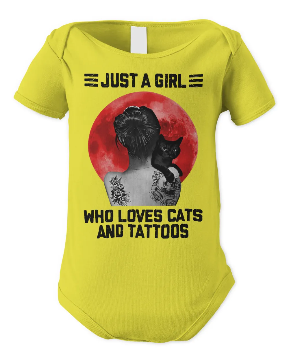 Black Cat Kitty Just A Girl Who Loves Cats And Tattoos Kitten Cat