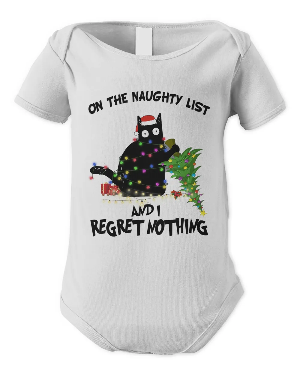 Black Cat Kitty On The Naughty List And I Regret Nothing Kitten Cat