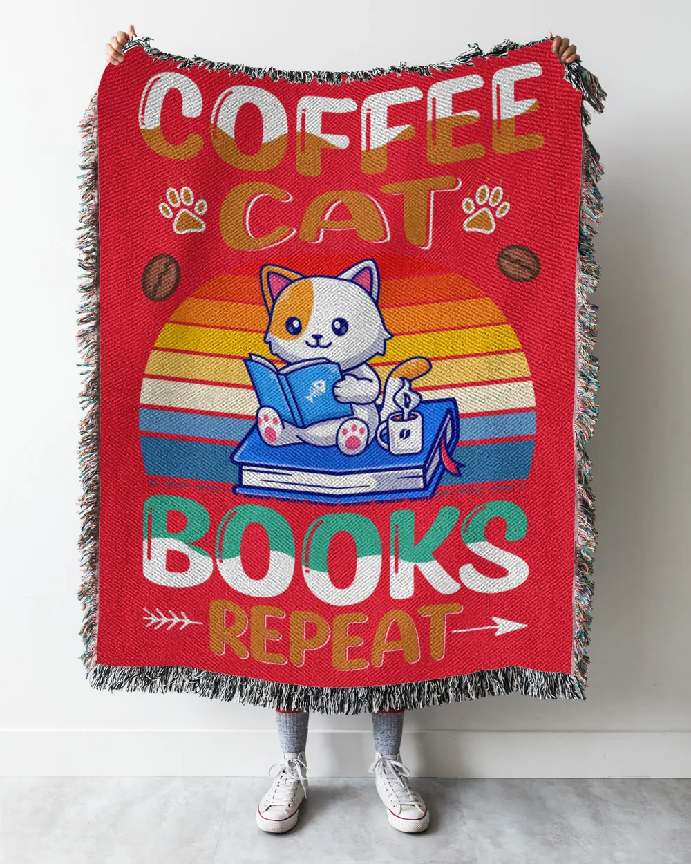 Coffee Cat Book Repeat