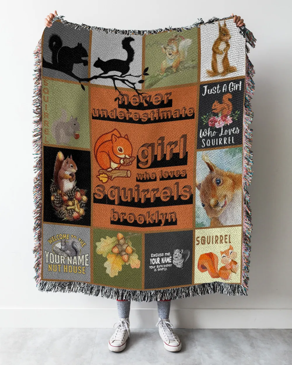 Squirrel  Blanket - Quilt